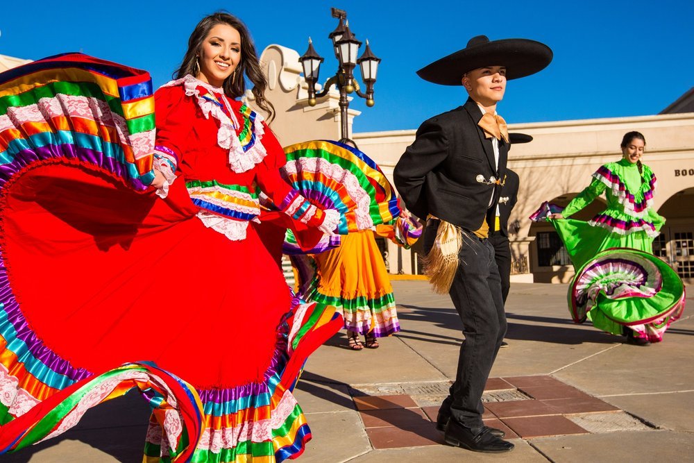 People performing Mariachi dance in Mexico.