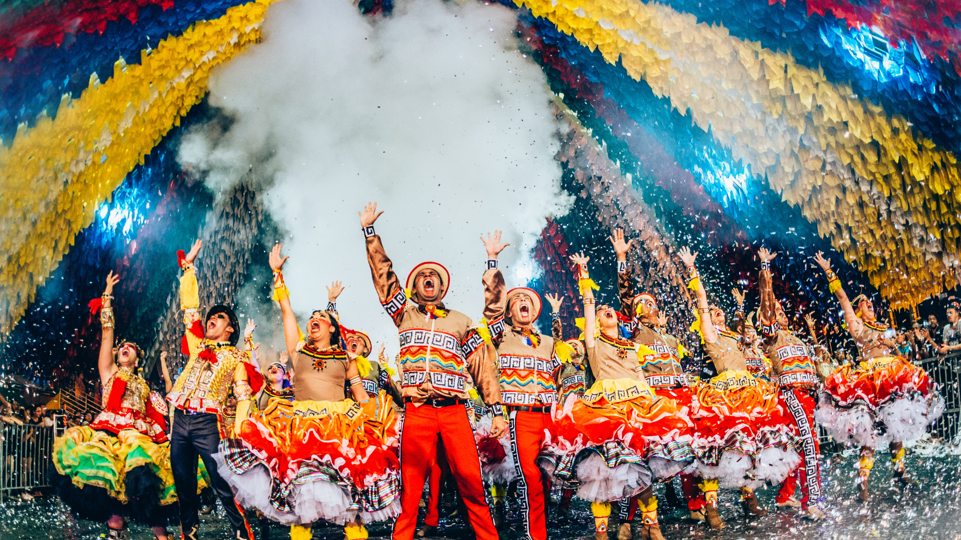 Brazil is celebrating a cultural festival here. 